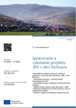 Projekt JPU Richnava - plagát Projekt JPU Richnava - plagát